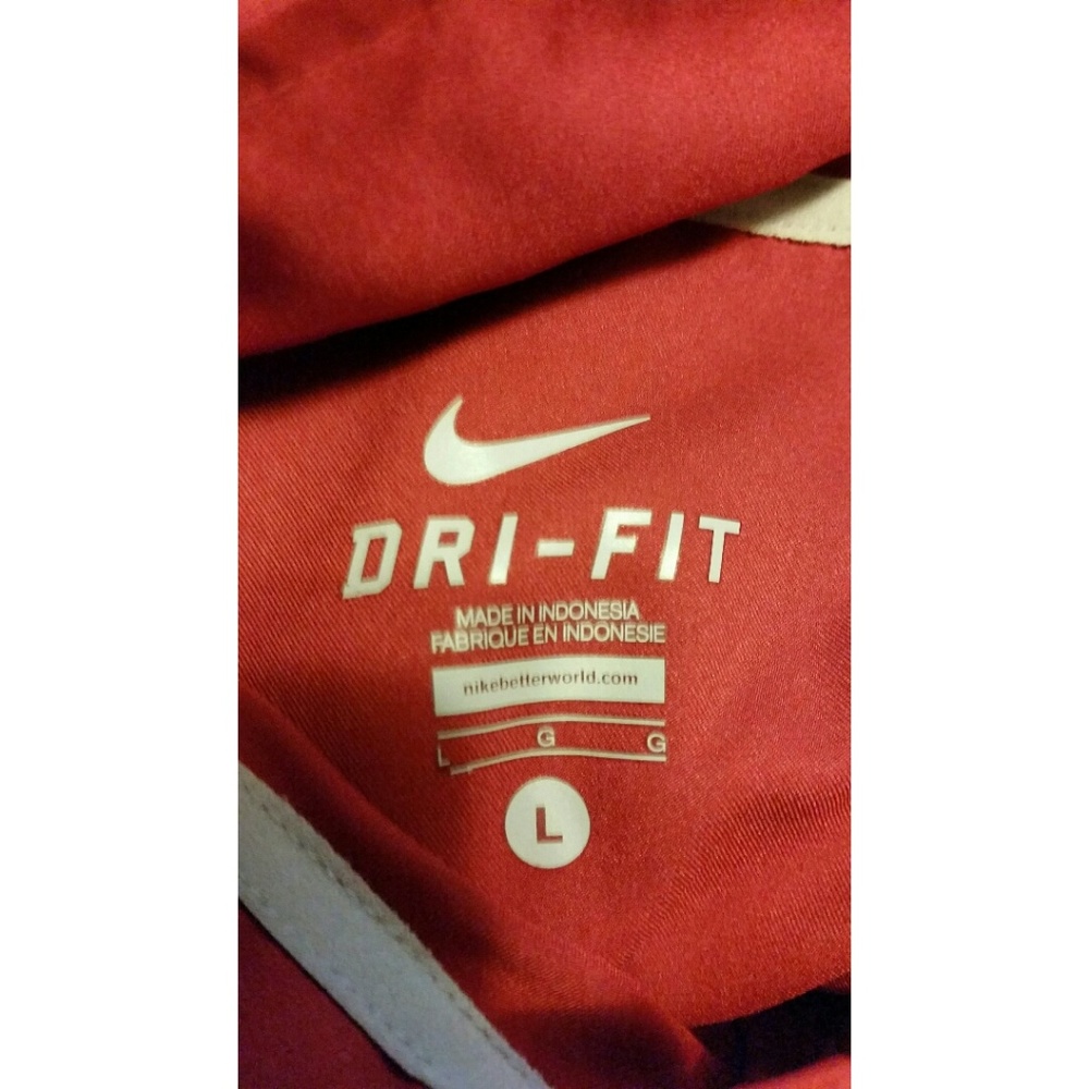MENS/Nike Dri Fit/Lt Wt Jacket/Size L/Red & White - Picture 4 of 7